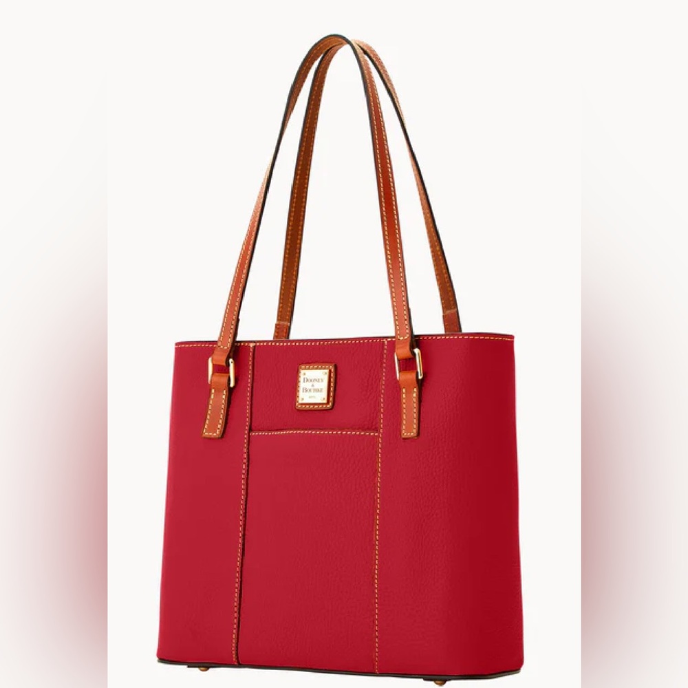 Dooney and Bourke Pebble Grain Small Lexington red